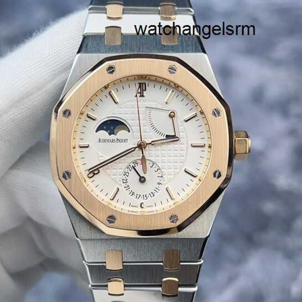 Relógio de pulso AP Relógio de pulso funcional moderno Epic Royal Oak Series 26168SR China Great Wall Limited 18K ouro rosa/aço de precisão Relógio mecânico automático