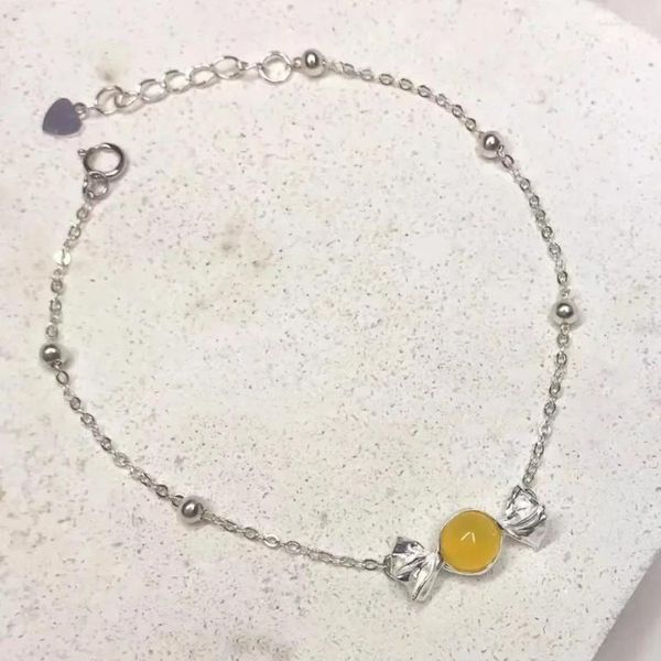 Braccialetti a maglie Bracciale con caramelle alla dopamina, da donna, estivo, fresco, dolce, artigianale, alla moda, semplice, versatile e regalo