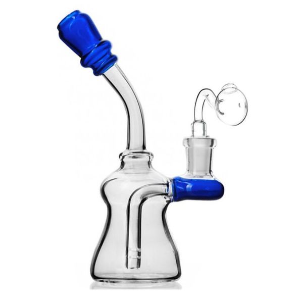 Neueste Shisha Hitman Glass Bongs Klassischer Brilliance Kuchen Downstamm Vogelperc Rauchpfeife Dab Rigs Wasserrohre Bong mit 14,4 mm Gelenk