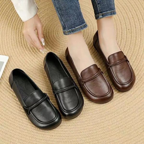 Flats Flats Sapatos médicos casuais femininos para 2023 Barefoot confortável Mocassin Woman Sandals Mold Spring Summer Summer Frete grátis