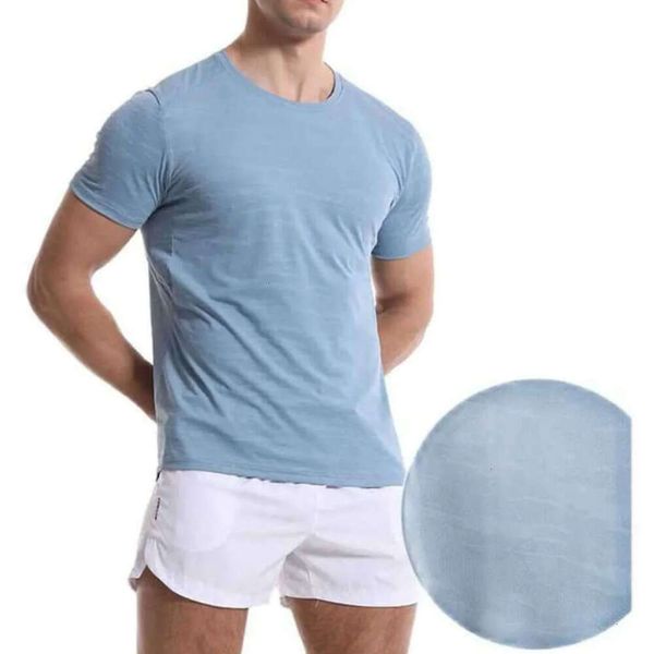 2024 lululemenI da uomo Estate Tempo libero Corsa Allenamento Yoga Outfit Abbigliamento Fiess Quick Dry Traspirante Allentato Manica corta Alta elasticità Sive T-shirt kgi223