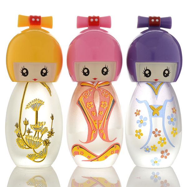 Bottiglia di profumo in vetro color spray per bambola da 20 ml, dispenser per flaconi cosmetici in vetro a vite, bottiglie vuote portatili in stock, nave veloce