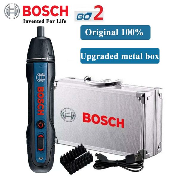 Original Bosch Go Elektro-Akku-Schraubendreher-Set, 36 V, wiederaufladbar, automatischer Schraubendreher, Bohrmaschine, Bosch Go 2 Elektro-Batch-Werkzeug, 4136742