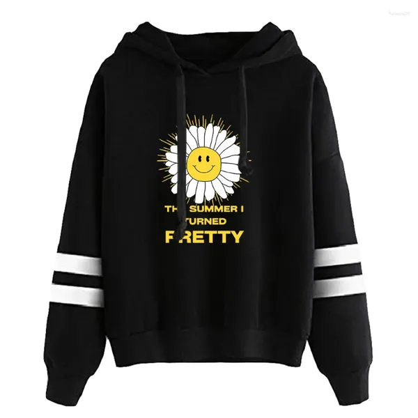 Erkek hoodies yaz, güzel drama unisex cepsiz paralel çubuklar kollu sweatshirt erkekler kadın kapüşonlu moda kıyafetleri