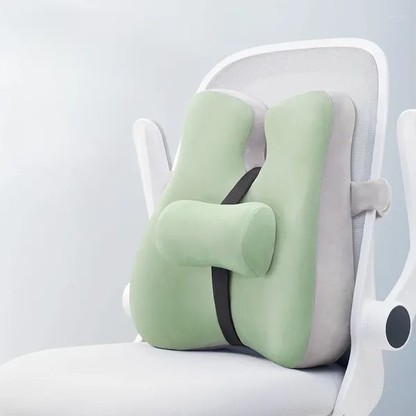 Cuscino Protezione per la vita sedentaria da ufficio Supporto per studenti durante la lezione Schienale per sedia in cotone memory