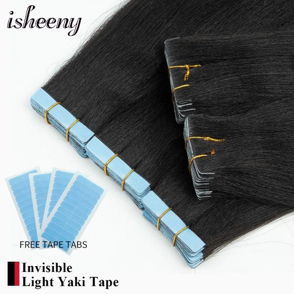 Extensions Isheeny Invisible Tape Haarverlängerungen Light Yaki 12