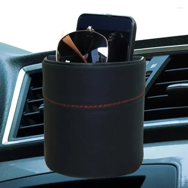 Auto Organizer Air Vent Lagerung PU Leder Tasche Stift Halter Münze Schlüssel Karte Fall Tasche Sonnenbrille Für Mobile