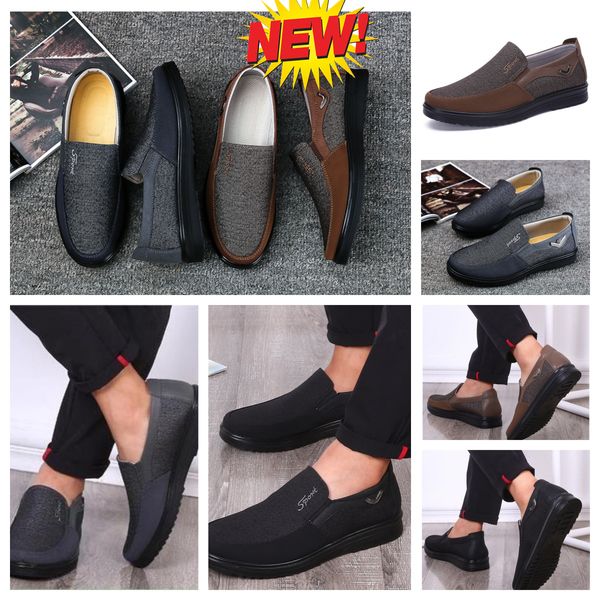 Modell Formaler Designer-GAI-Sport-Kleiderschuh für Herren, schwarzbrauner Schuh, Spitzen, runde Zehen, Party-Bankett-Anzug, Herren-Business-Absatz-Designerschuh, EUR 38–50, weicher Klassiker