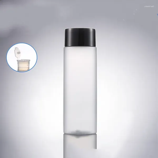 Bottiglie di stoccaggio 300 pz/lotto Commercio all'ingrosso 100 ml di lozione di plastica glassata PET cosmetico riutilizzabile