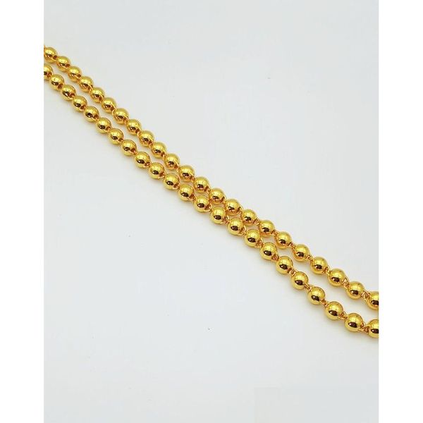 Ketten Echte 18 Karat Gold gefüllte Halskette für Frauen O-Kette 58 cm Anhänger edle Schmuckschatulle nicht im Lieferumfang enthalten Drop-Lieferung Halsketten Anhänger Dhd7Z