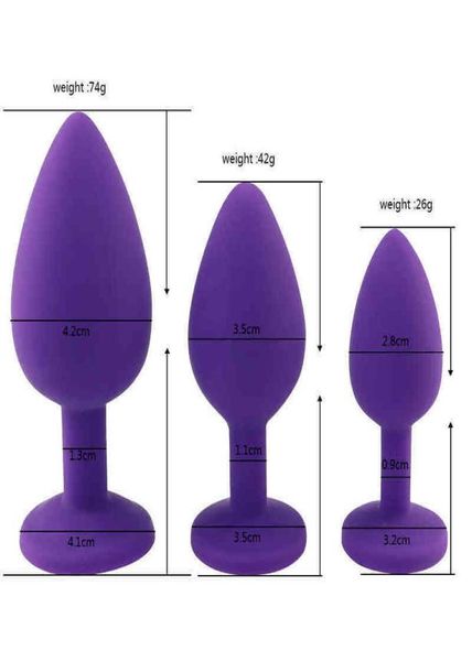 NXY Analplug, medizinischer Silikon-Analplug, Anus, Kristalldiamant, Hintern, Prostata-Massagegerät, Erwachsene, weiblich, männlich, Sexspielzeug für Männer, Frauen, Homosexuell, A6643284