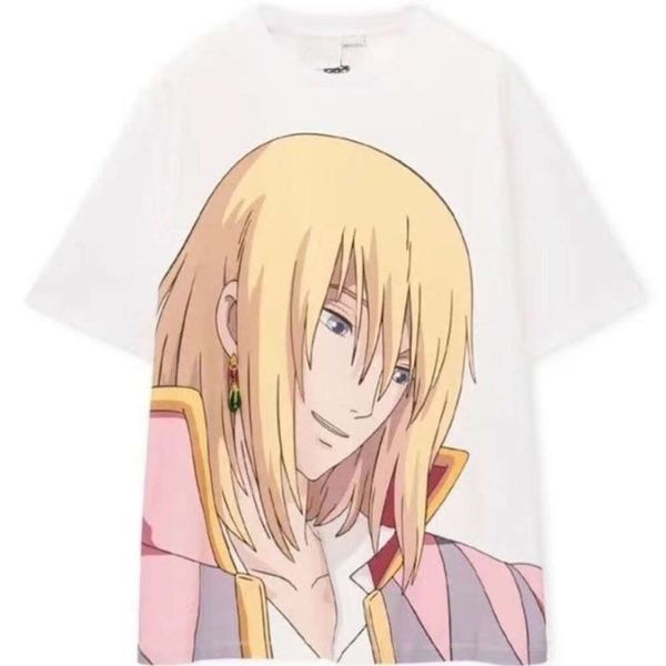 Männer T-Shirt Designer T-Shirts Herren Damen Mode Sommer Anime Charakter Druck Grafik T-Shirt Rundhals Kurzarm Sweatshirt