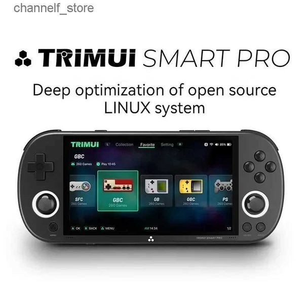 Controladores de jogo Joysticks TRIMUI Smart Pro Retro Handheld Game Player Open Source Game Console HD 4.96 IPS Screen Linux 5000mAh Bateria Wifi SimulatorY240322