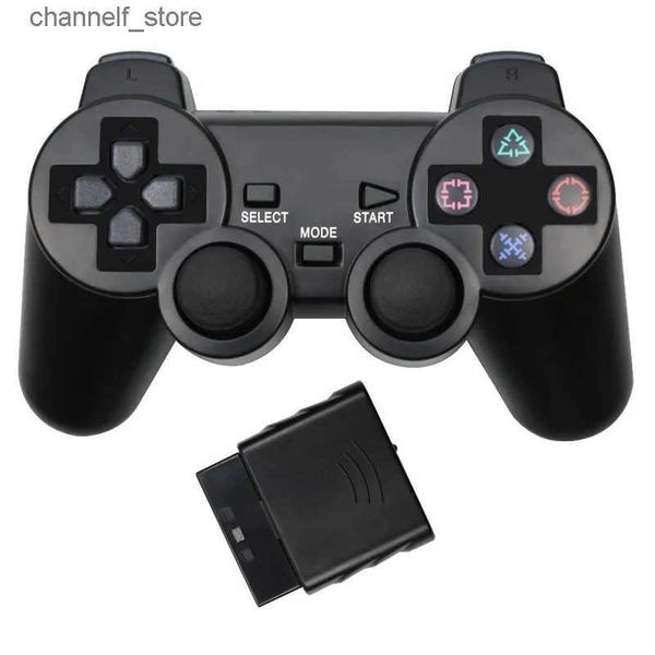 Controller di gioco Joystick Gamepad wireless da 2,4 GHz per accessori PS2 / PS1 con 2 motori Controller joystick per PC per console PlayStation 2Y240322