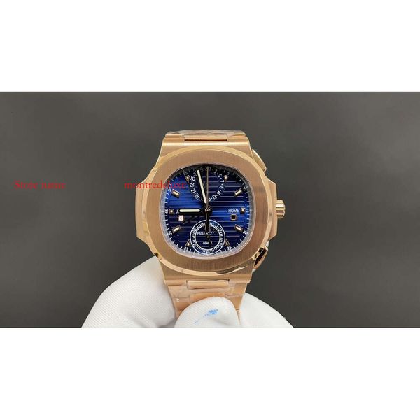 Часы 40,5 мм Luxe AAAAA с двойной годовой датой, деловой мужской календарь высокого качества, автоматическое качество 5990, ежегодные наручные часы, дизайнерские часы, часовой пояс 816 montredeluxe