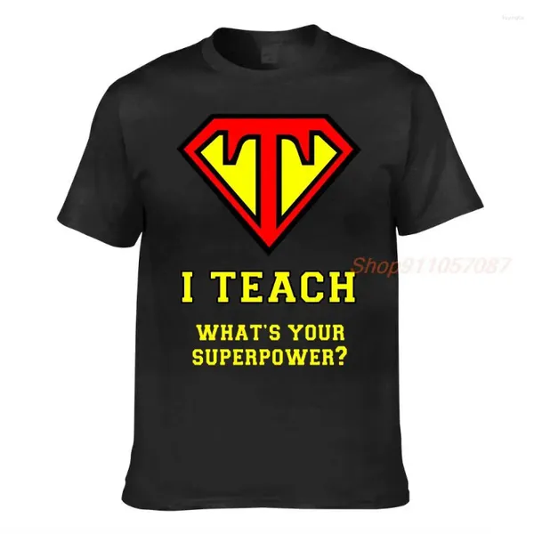 Magliette da donna I Teach What's Your Superpower Teacher T-shirt Grafica di tutte le cose Camicia presente Insegnamento Straight Outta Pencils