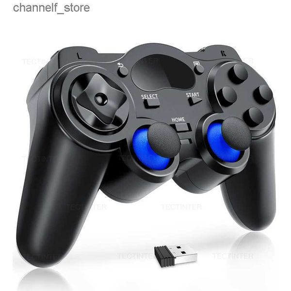 Controller di gioco Joystick 1/2 pezzi Controller wireless 2.4G Gamepad Controllo joystick per PC per telefono Android Smart TV Box per accessori P3Y240322