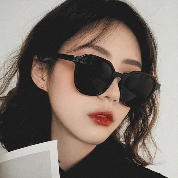Sonnenbrille Koreanischen Stil Sonnenbrille Frauen Mode Polygon Form Anti-blendung Outdoor Reisen Weibliche Sonnenbrille