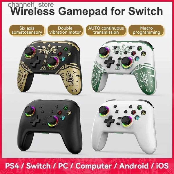 Gamecontroller Joysticks S08 Multi-Plattform BT Wireless Gamepad für Switch-Konsolen-Controller mit sechsachsigem Joyestick für PC Android iOS Phone GamesY240322