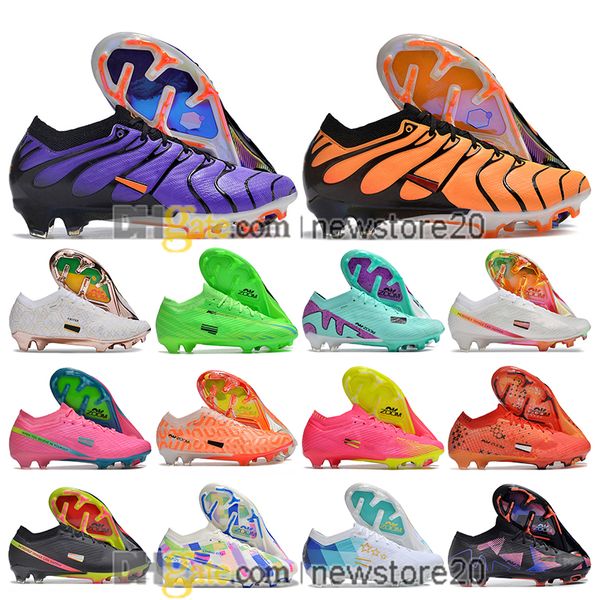 Geschenktüte Kinder Kinder Fußballschuhe CR7 Mercuriales Vapores 15 Elite FG Tns Stollen Ronaldo Mbappe Jungen Mädchen Fußballschuhe Athletische Outdoor-Trainer Botas De Futbol