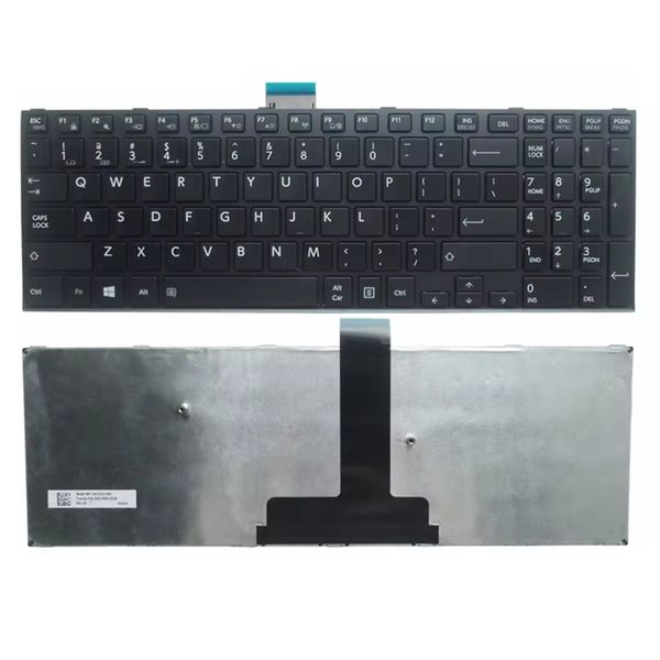 Novo teclado inglês para laptop para Toshiba Satellite Pro R50-C Tecra A50-C Z50-C A50-C1510 A50-C1520 Z50-C1550 Teclado americano