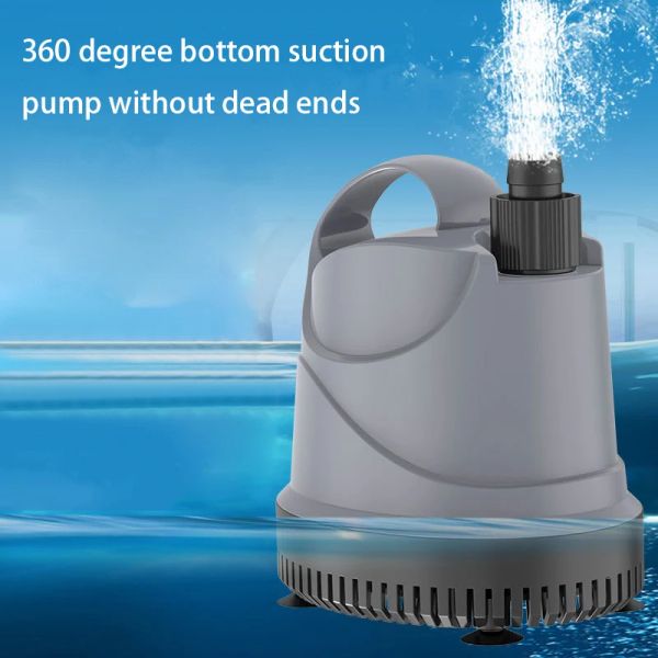 Bombas 20/40/80w multifunções ultrassilencioso submersível fonte de água bomba tartaruga filtro lagoa de peixes aquário bomba de água tanque fonte