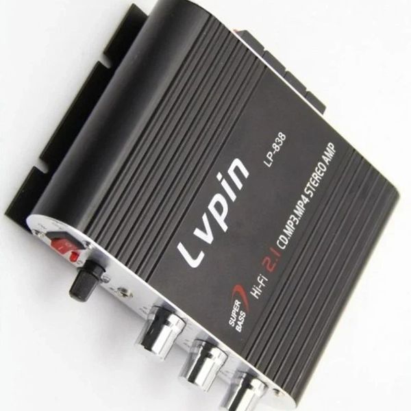 Lvpin838 12V Super Bass HiFi CD MP3 MP4 Autoradio 2.1 Canali Amplificatore stereo Accessori audio per auto