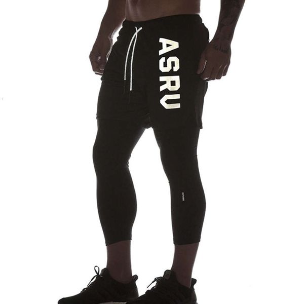 Frühlings-Sporthose für Herren, Jugend, Urlaub, zweiteilig, Slim-Fit, Camouflage, kurz geschnitten, mit hoher Elastizität und schnell trocknender Laufhose