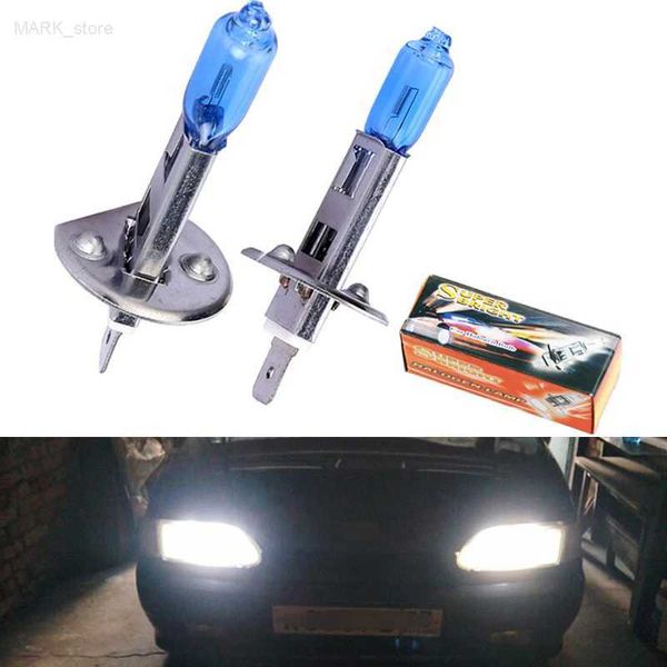 Outras luzes do carro Duas lâmpadas halógenas brancas ultra brilhantes H1 55W faróis de carro de alta potência luzes de neblina do carro fonte de luz estacionamento amarelo 5500k 3000KL204