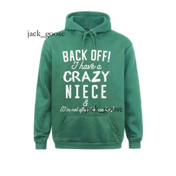 Herren-Kapuzenpullover, Sweatshirts, Herren-Kapuzenpullover, lange Ärmel, Damen-Sweatshirts, lustiger Tante-Onkel-Kapuzenpullover, „Back Off I Have A Crazy Niece“, bequeme Kapuzen 769