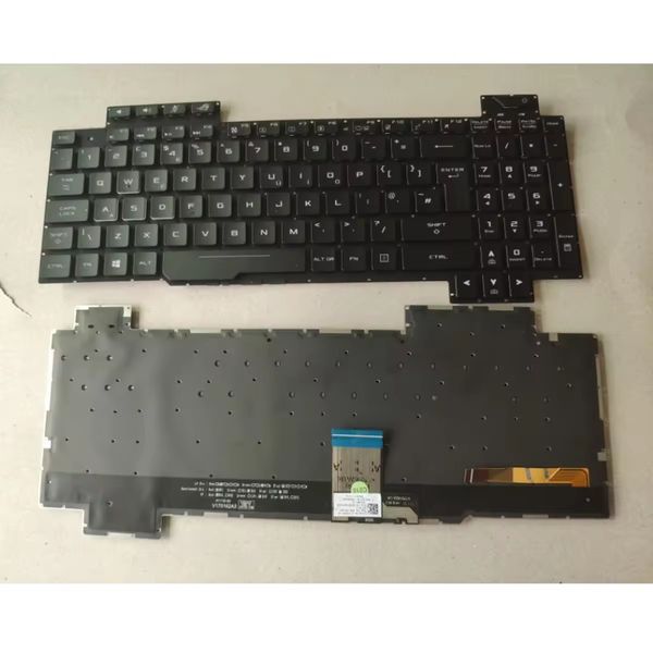 Novo modelo de teclado para laptop ROG PARA ASUS GL504 GL504GM GL504G GL504GS UK Layout com luz de fundo colorida