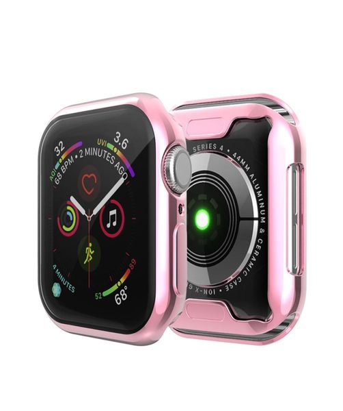 360 Full Coverage Watch Cover für Apple Watch Series 1 2 3 4 5 TPU Transparentes Gehäuse für Iwatch 38 40 42 44 mm Clear Screen Protecto2907739