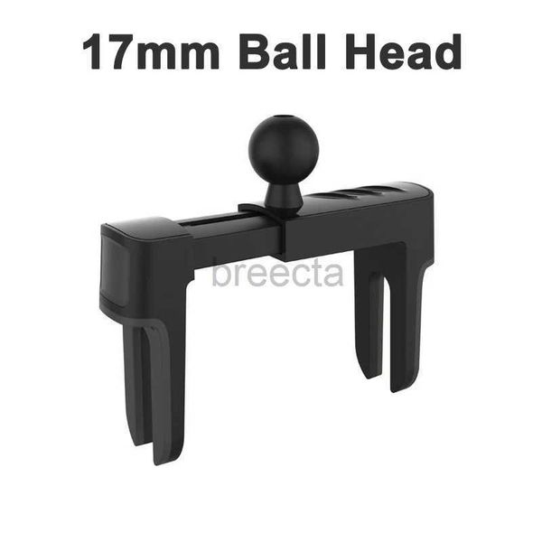 Suportes de montagem de telefone celular Preto Universal Car Air Vent Clip Mount 17mm Ball Head para carro redondo saída de ar celular suporte GPS para Mercedes Benz 240322