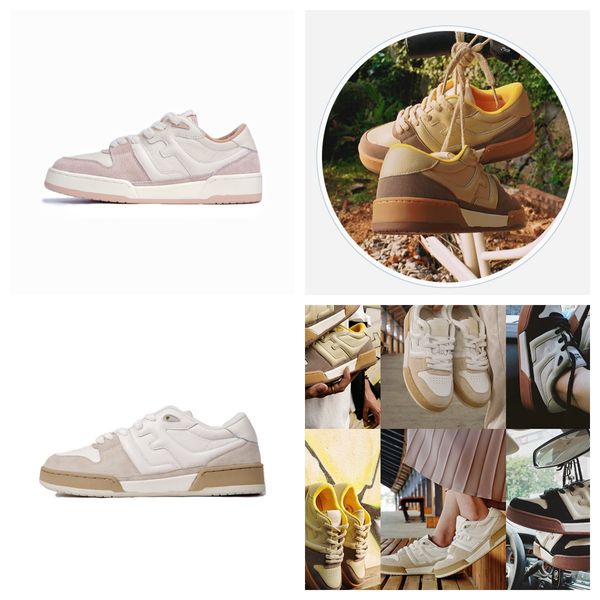 2024 GAI Dopamine Coloured Scarpe da donna Instagram Primavera e autunno Coreano Versatile StarWind Piccola tavola bianca da donna con suola spessa Marrone alla moda 36-40 bello