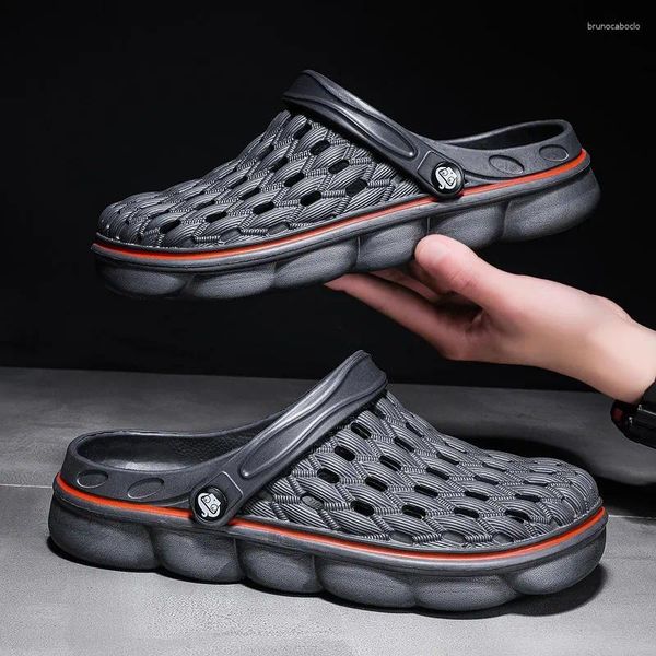 Sapatos casuais 2024 homens mulheres chinelos ao ar livre sandálias casa jardim confortável unisex moda praia tamancos água zapatos hombre