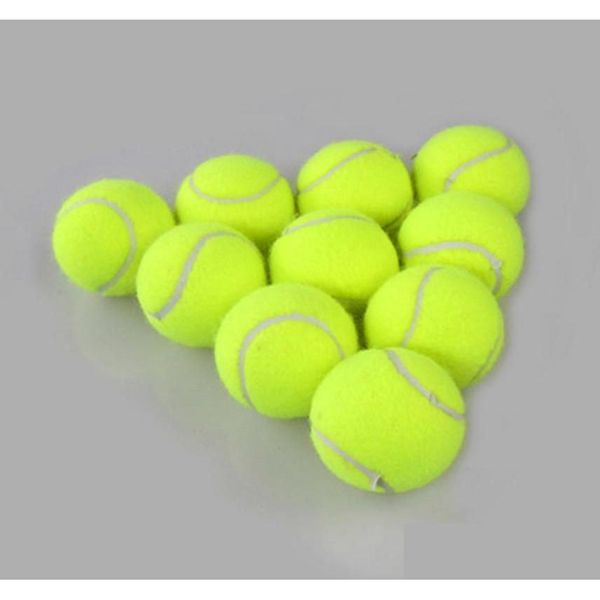 Bolas de tênis Novo Treinamento de Esportes Ao Ar Livre Torneio Amarelo Fun Cricket Beach Dog Sport Ball para 1405459 Drop Delivery Outdoor Racquet OT1FT