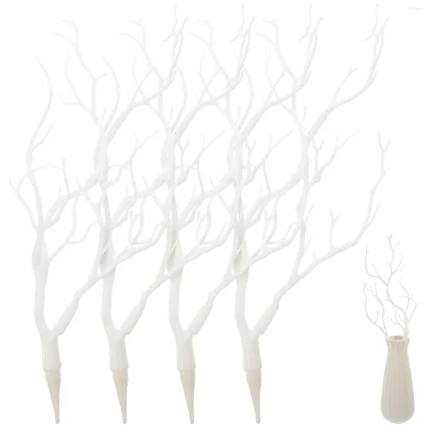 Dekorative Blumen 4 PCs Kunstgeweihzubehör Vase Füllzweige Layout Requisiten Stirnband Emulation Kunststoff Künstliche Antlerbaum