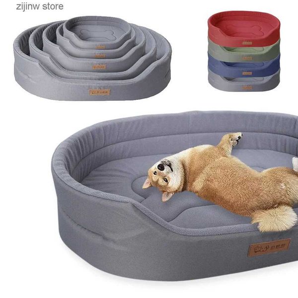 canis canetas Cama para cães médios resistente ao desgaste Sofá-cama para cães Oxford Pano impermeável e anti-urina Almofada interna de dupla finalidade lavável Pet Cat House Y240322