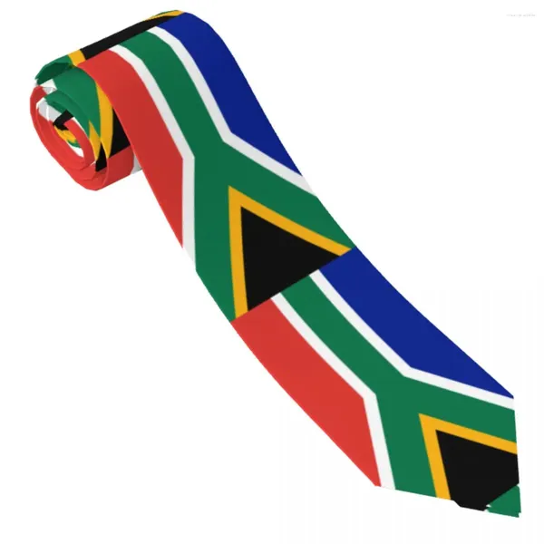 Papillon Bandiera del Sud Africa Cravatta Emblema Strisce Collo alla moda per uomo Colletto di qualità per feste di nozze Accessori per cravatte fai-da-te