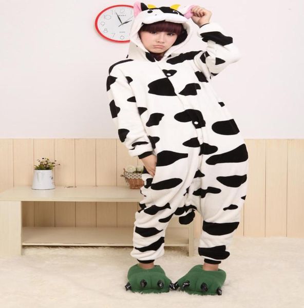 Intero Animae Animale Latte Mucca Vestiti Cosplay Animale intero Pigiama Costumi di Halloween Pigiama animale adulto o2440732