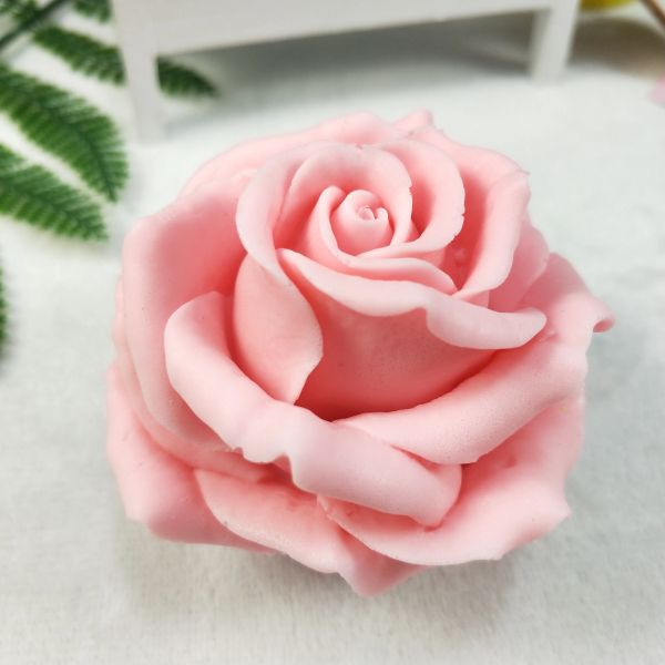 Formen PRZY Rosenform Silikon Blumenstrauß aus Rosen 3D-Seifenformen Blumenkuchenform Dekorationen Tonharz Schokolade Kerze Backwerkzeuge