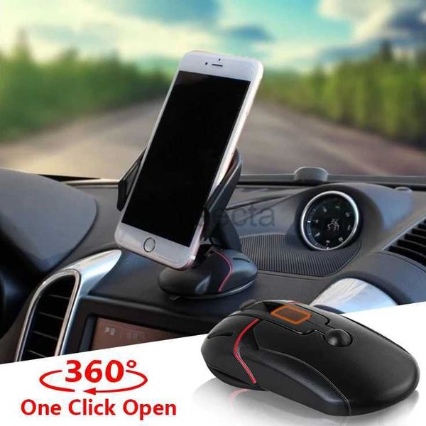 Suporte de montagem de telefone celular Suporte de telefone de carro 360 ​​graus de rotação Dashboard Ventosa Móvel Smartphone Mount Stand Bracket Dobrável Celular Mouse Holder 240322