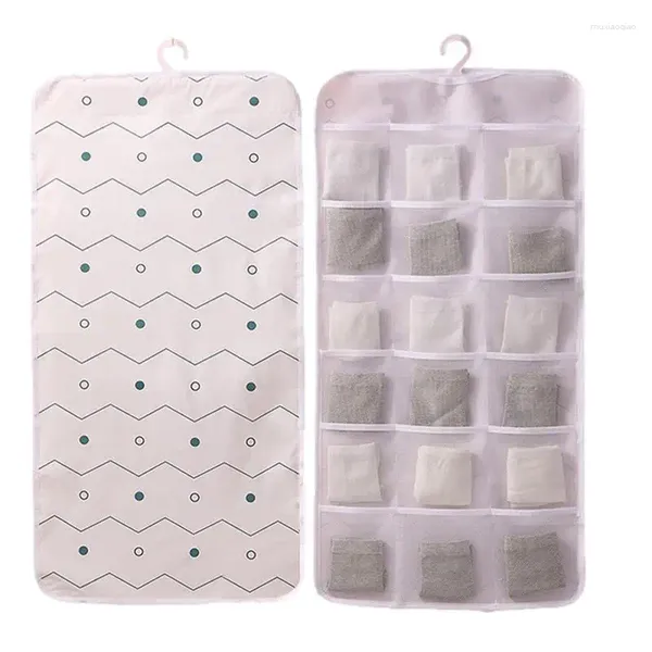Sacos de armazenamento Organizador de roupa interior Muti-bolso não tecido pano espaço saver saco lingerie para meias de sutiã