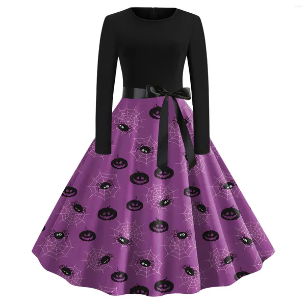 Vestidos casuais traje de halloween feminino retro medieval roupas temperamento manga longa amarrada cintura túnica sob vestido deslizamento