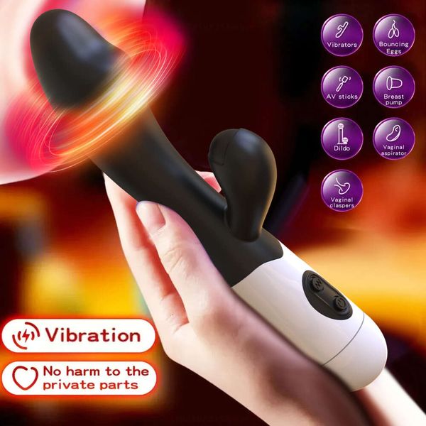 Kaninchen-Vibratoren, leistungsstarker Vibrator für Frauen, G-Punkt, weiblicher Klitoris-Stimulator, Klitoris, lautlos, vibrierender Dildo, für Erwachsene, beste Sexspielzeuge 2024