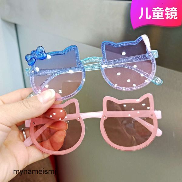 2 Stück Mode Luxus Designer Kinderbrille Mädchen süße Katzenohren Sonnenbrille Prinzessin Baby Sonnenschutz Sonnenbrille UV-Schutz Sommerfotos