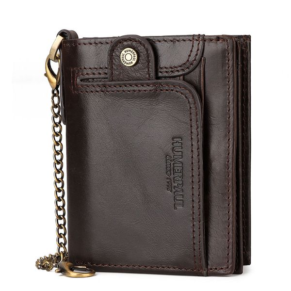 Moda masculina carteira para homens de couro com zíper carteira titular do cartão designer carteira grande capacidade bolsa de luxo carteira rfid anti-magnético