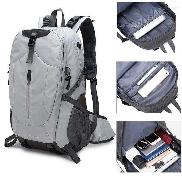 Backpack Unisex Outdoor Expandível escalada viagens esportes esportes de camping à prova d'água bolsas escolares pacote para homens fêmeas masculinos
