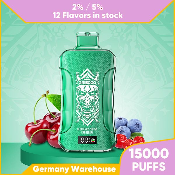 Authentische Original HAPP BAR 15000 Puffs Set Großer Verdampfer Einweg-Vapes E-Zigarettennetz 16 ml Spulenlampe wiederaufladbare Batterie Vapes