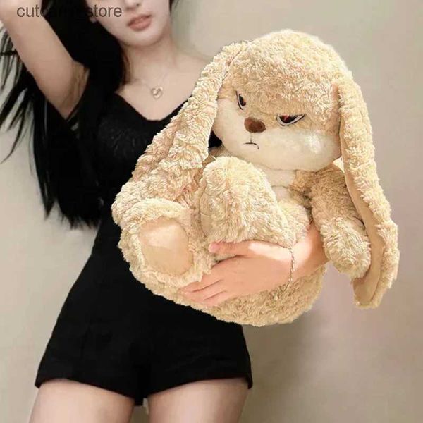 Animali di peluche ripieni Rabbia coniglietto peluche lungo orecchio coniglietto peluche Kawaii Bunny peluche bambola per bambini regalo L240322